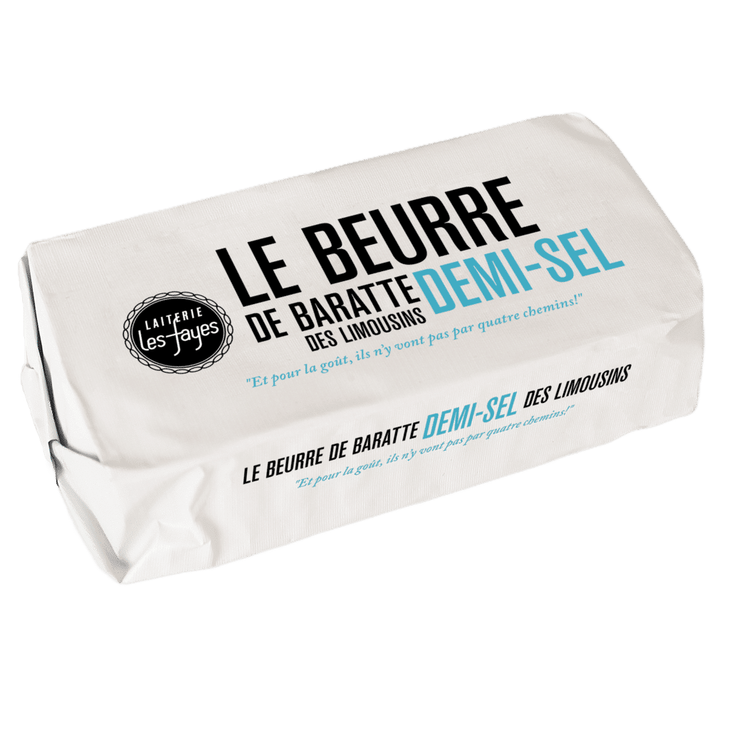 Les beurres de baratte et tourage Laiterie Les Fayes
