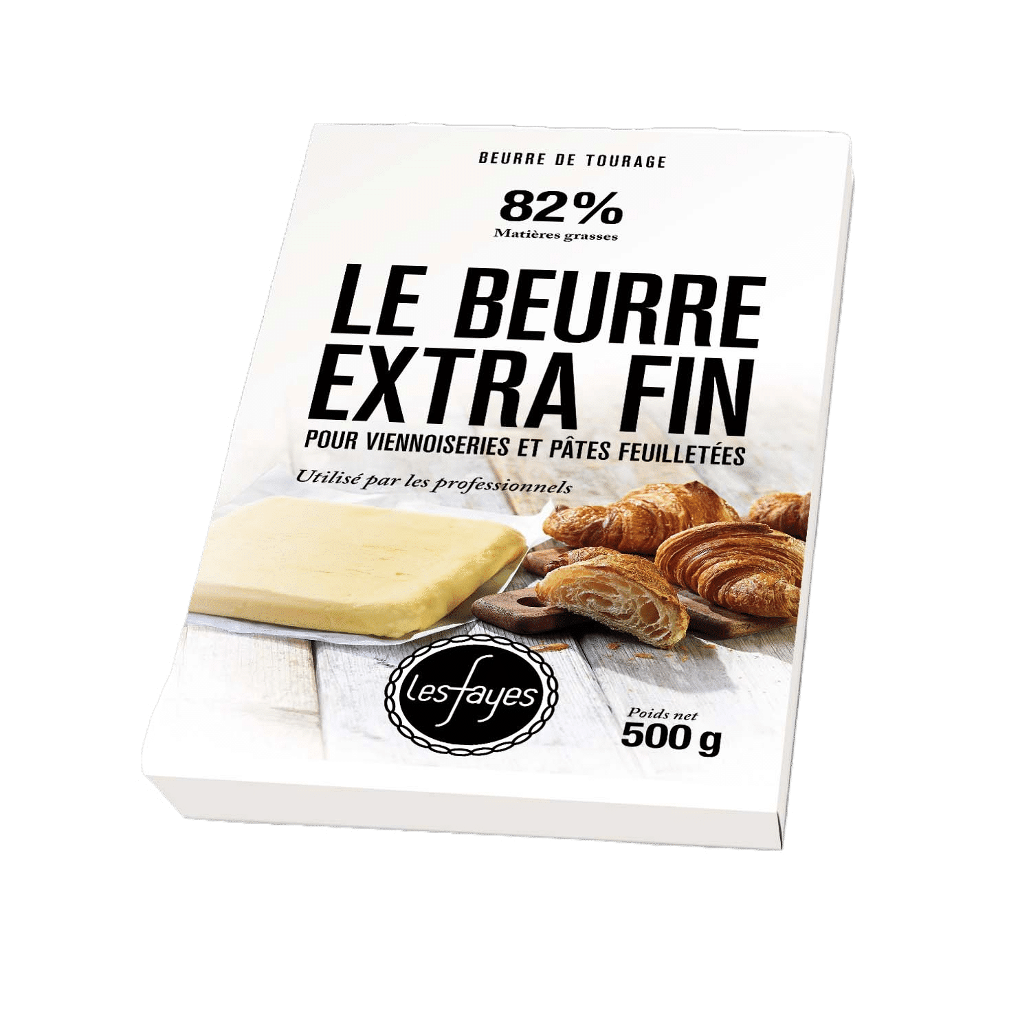 Beurre de baratte 82%MG Plaque 500G