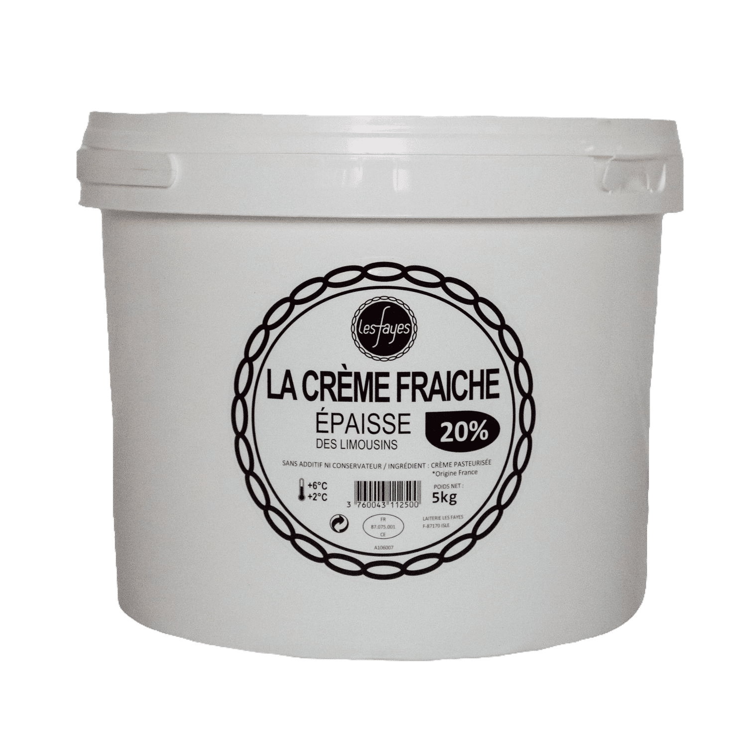 Crème Fraiche Epaisse 20%MG 5KG