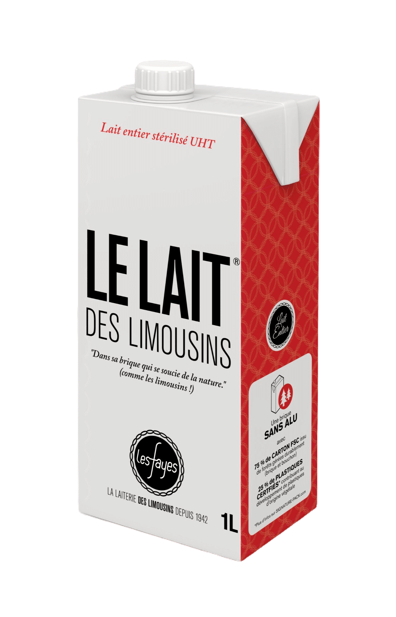 LAIT ENTIER 1L - LAIT-BOISSONS LACTÉES- LBEN - Produits laitiers